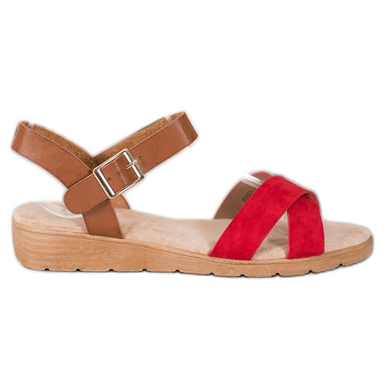 SHELOVET Elegantne sandale crvena