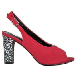 Goodin Sandale s ukrasnom petom crvena