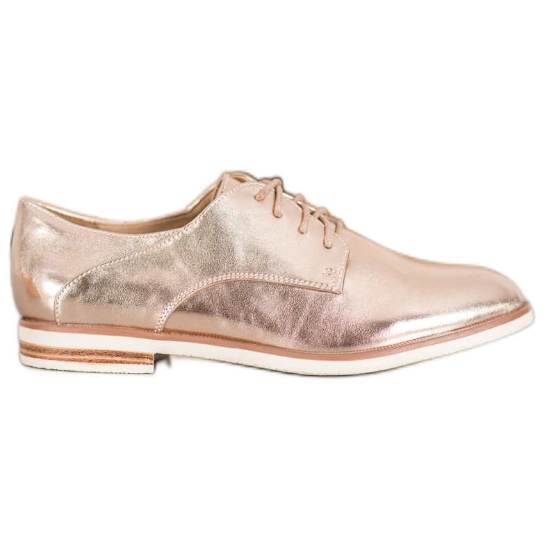 SHELOVET Zlatne cipele s eko kožom zlatna