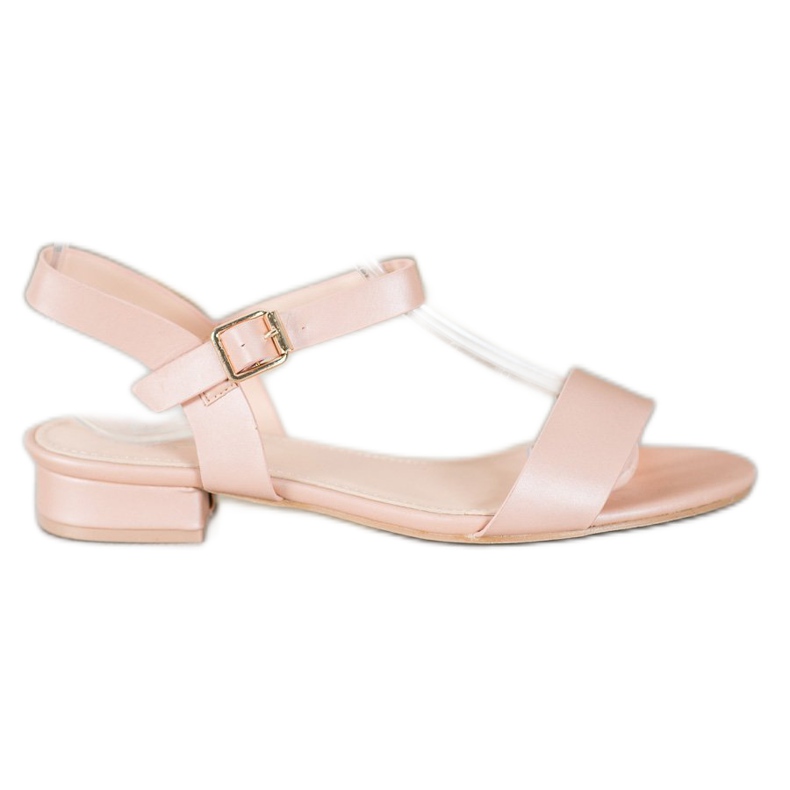 Small Swan Sandale s niskim potpeticama ružičasta