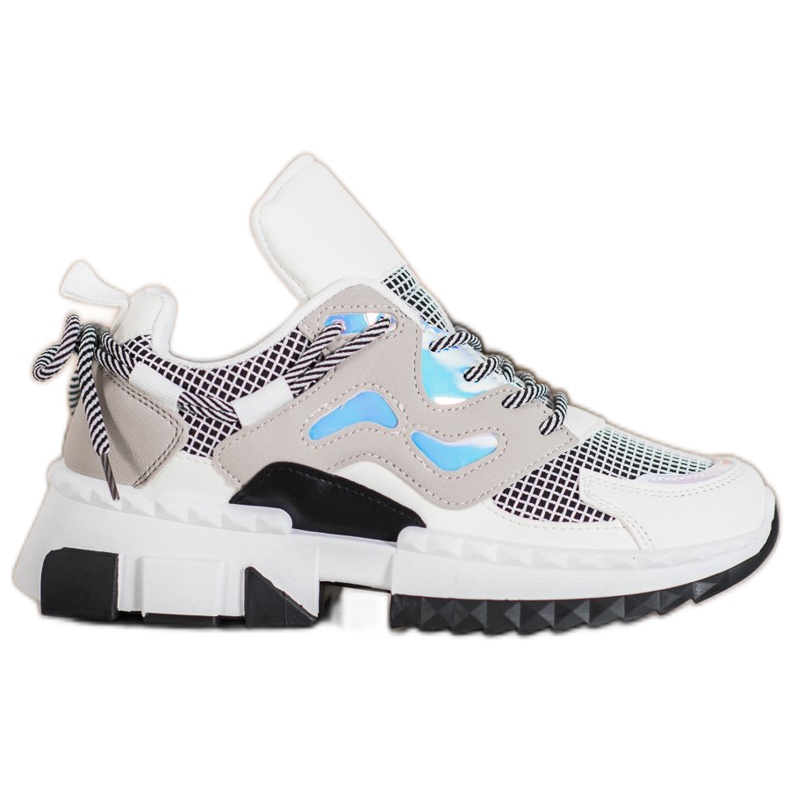 Seastar Elegantne tenisice s Holo efektom bijela raznobojna