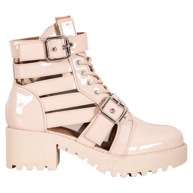 Seastar Lakirane modne čizme smeđa