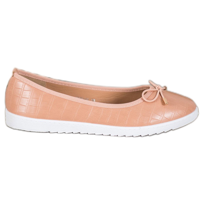 SHELOVET Balerine od eko kože smeđa