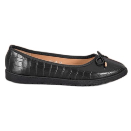 SHELOVET Balerine od eko kože crna