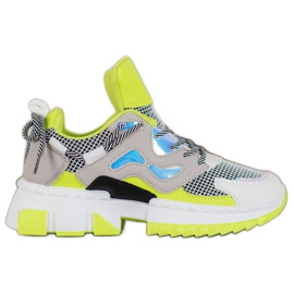 Seastar Elegantne tenisice s Holo efektom višebojan žuta boja