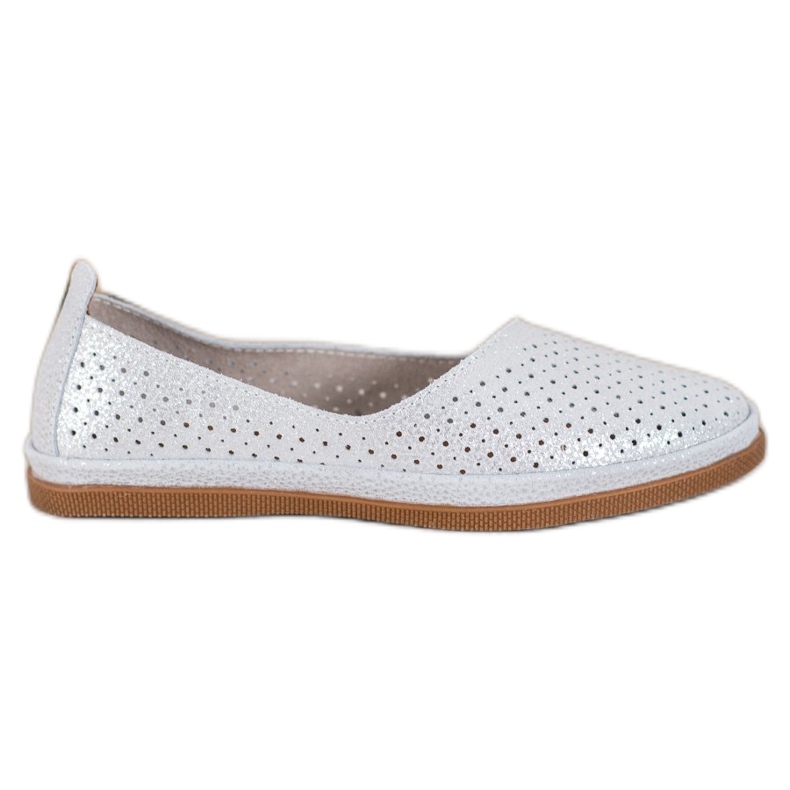 VINCEZA Brokadni sliponi siva