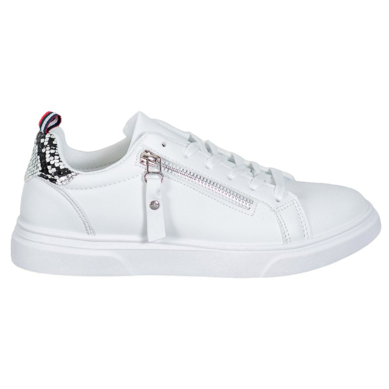 SHELOVET Sportske cipele s ukrasnim zatvaračem bijela