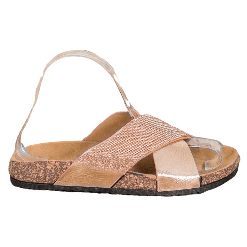 SHELOVET Klasične zlatne papuče zlatna