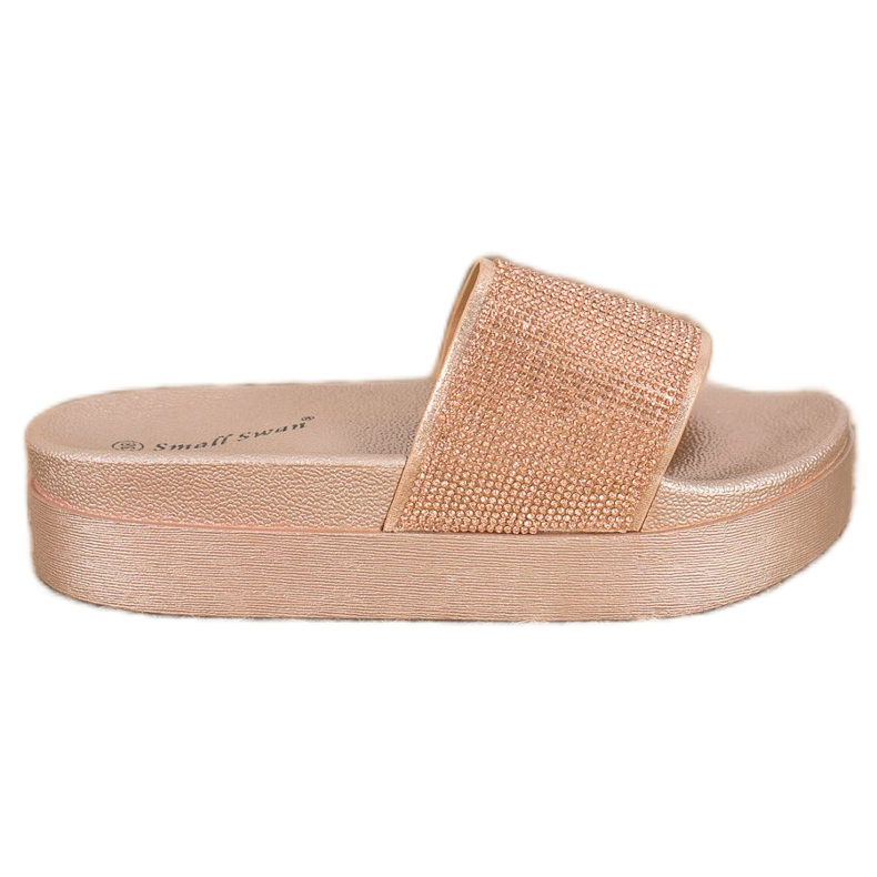 SHELOVET Papuče na platformi žuta boja