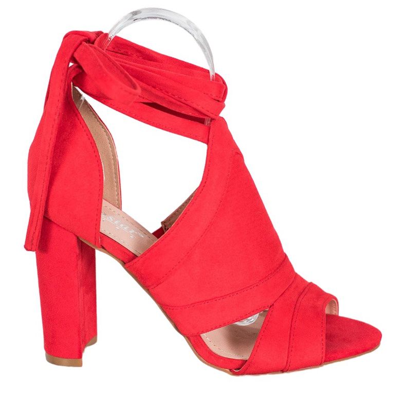 Seastar Vezane sandale na postu crvena