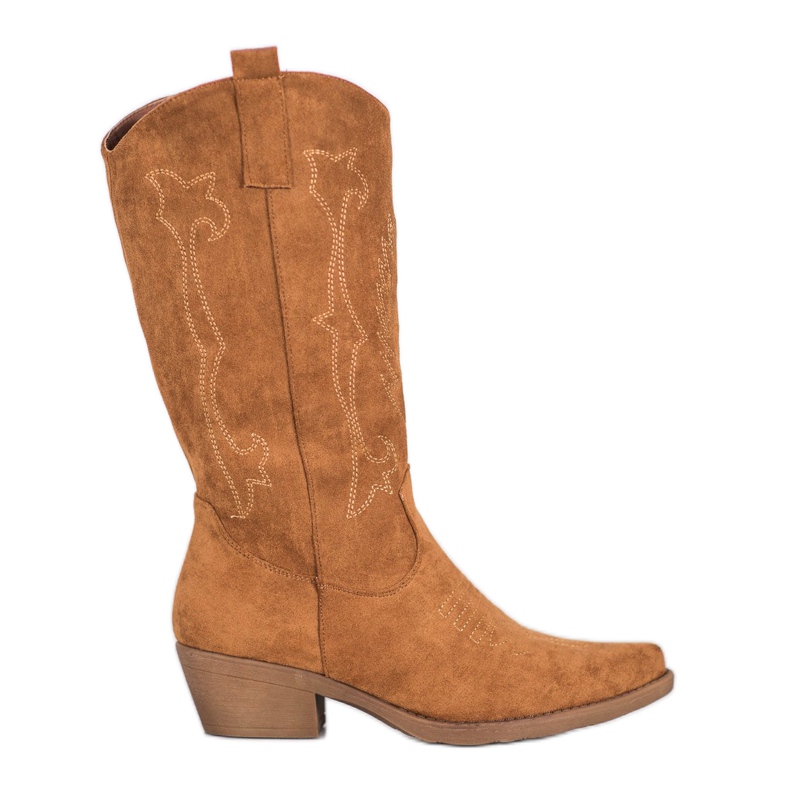 Seastar Visoke kaubojke s uzorkom smeđa