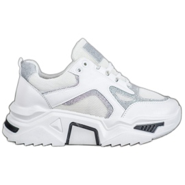 Seastar Modne tenisice sa sjajem bijela višebojan