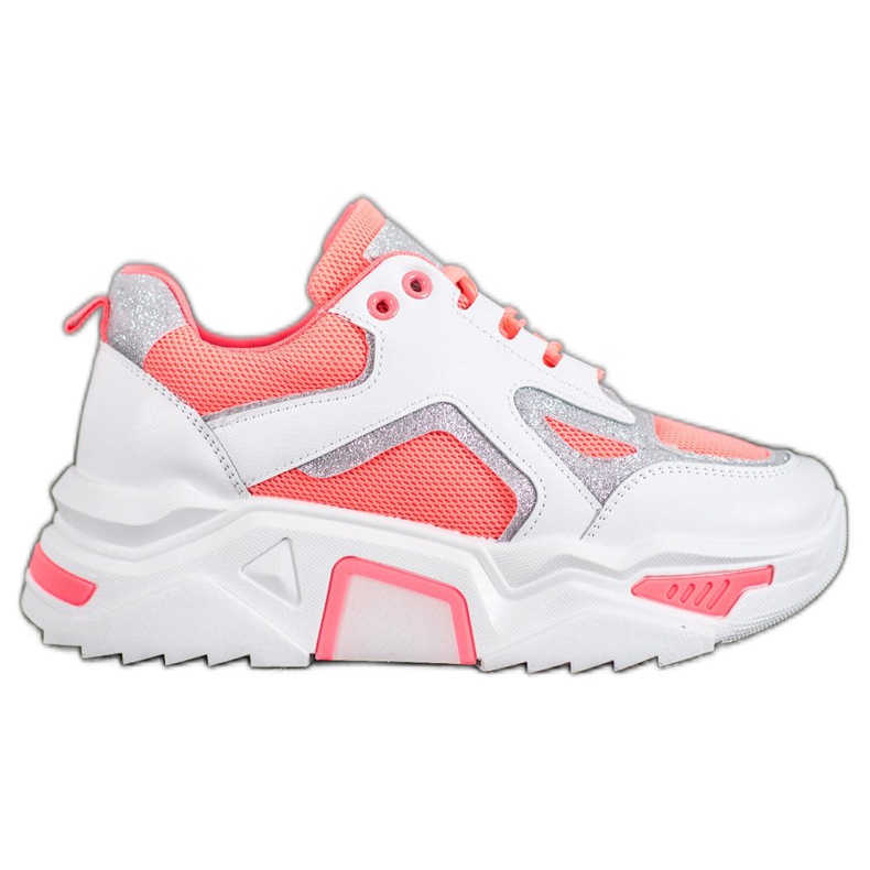 Seastar Modne tenisice sa sjajem bijela naranča