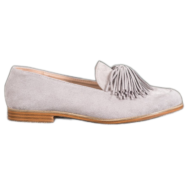 Seastar Obuća od antilopa s resicama siva