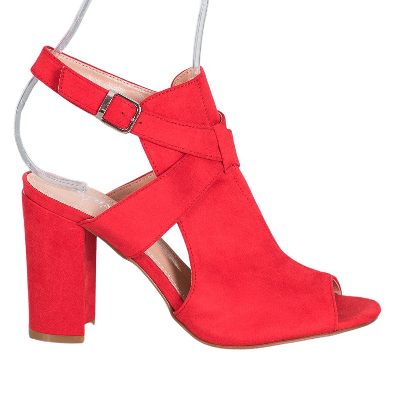 Seastar Elegantne sandale na šanku crvena