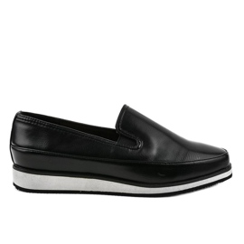 Crne mat cipele na niski klin 5388-2 crna