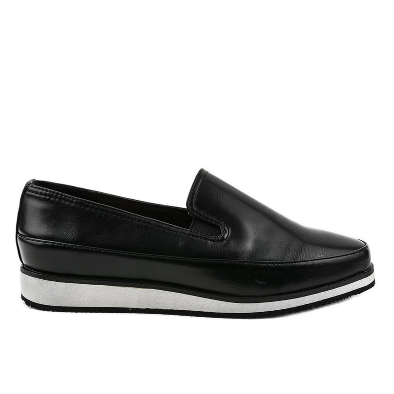 Crne mat cipele na niski klin 5388-2 crno