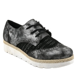 Crne cipele na klin S17 crno