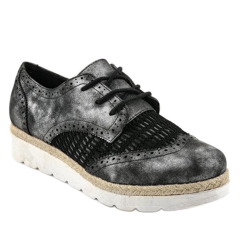 Crne cipele na klin S17 crno