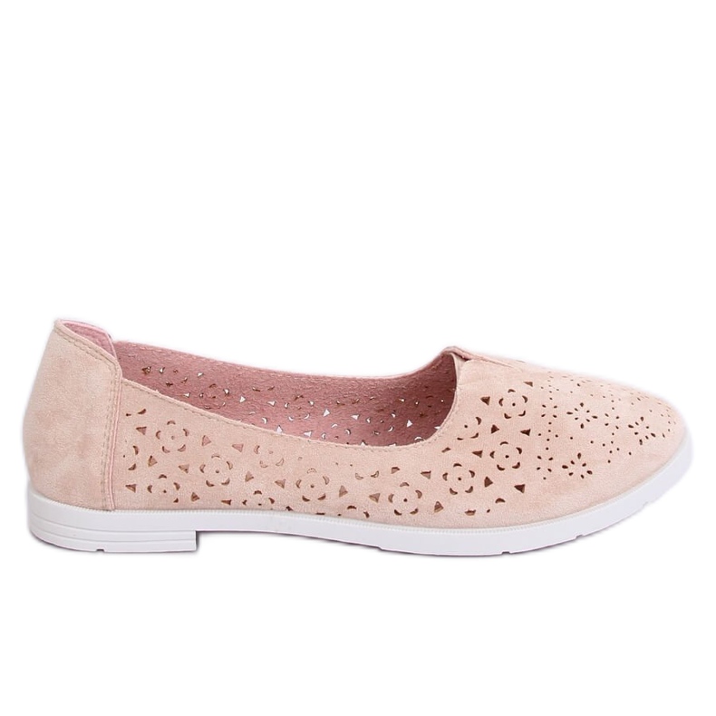 Bež otvorene balerinke ZA02P Bež