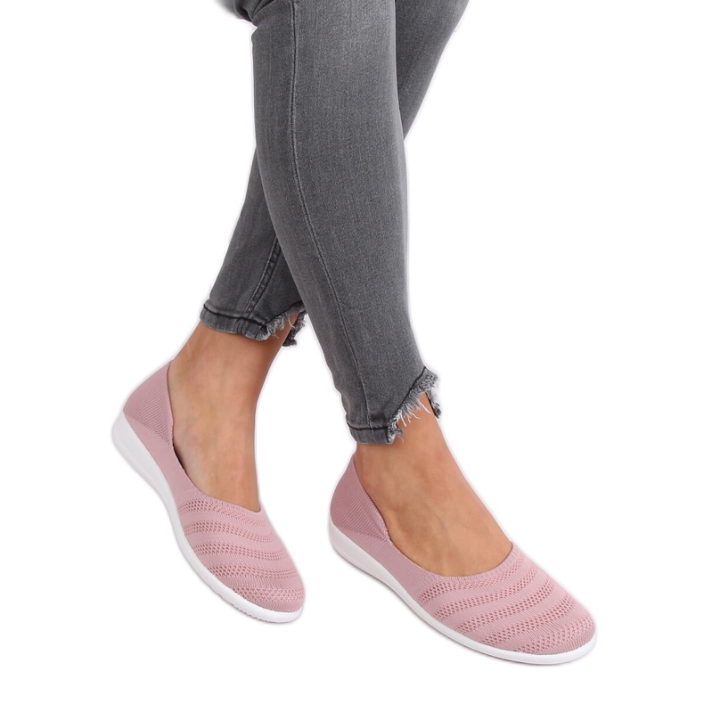 Ružičaste mrežaste balerinke IC03 Old Pink ružičasta