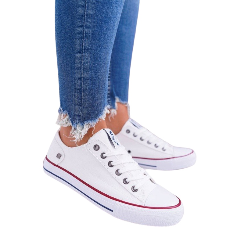 Ženske tenisice Big Star gumeni prst bijeli DD274336 bijela