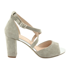 Sive gladijatorske sandale Sergio Leone SK865 siva