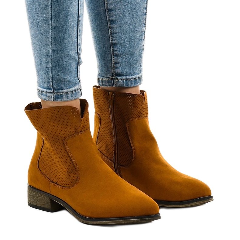 22M smeđe kaubojske čizme smeđa