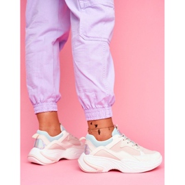 SEA Ružičaste ženske sportske cipele BL205 bijela ružičasta višebojan