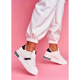 SEA Ženske sportske cipele s bijelim sjajem BL202 bijela crno