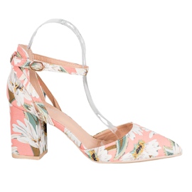 Seastar Pumpe s cvijećem ružičasta višebojan