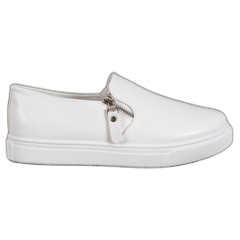 SHELOVET Bijeli sliponi s patentnim zatvaračem bijela