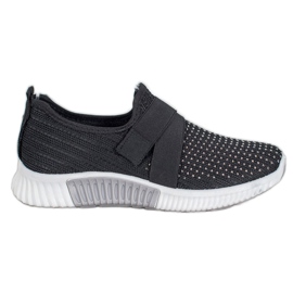 SHELOVET Crni sliponi s kristalima crna