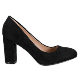 SHELOVET Klasične pumpe na stupu crna