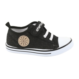 Tenisice s kožnim umetkom Atletico BSM029 crna