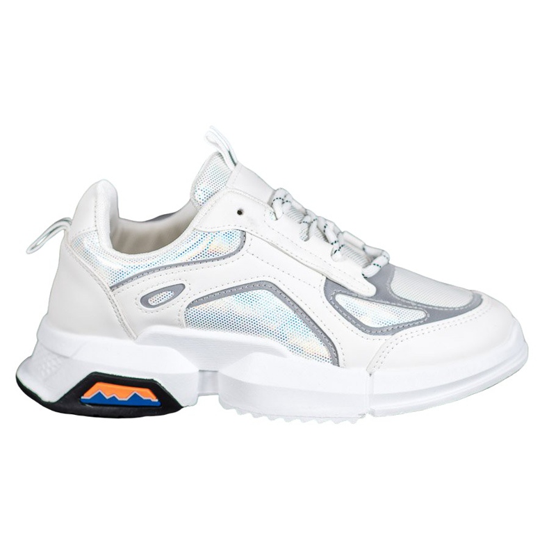 SHELOVET Sportske tenisice na platformi bijela raznobojna