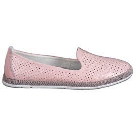 Filippo Leather Lordwork od kože ružičasta