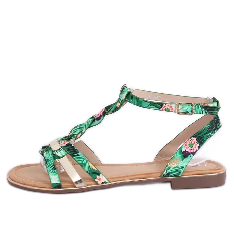 Zelene ženske sandale JH128P Flower Green zelena