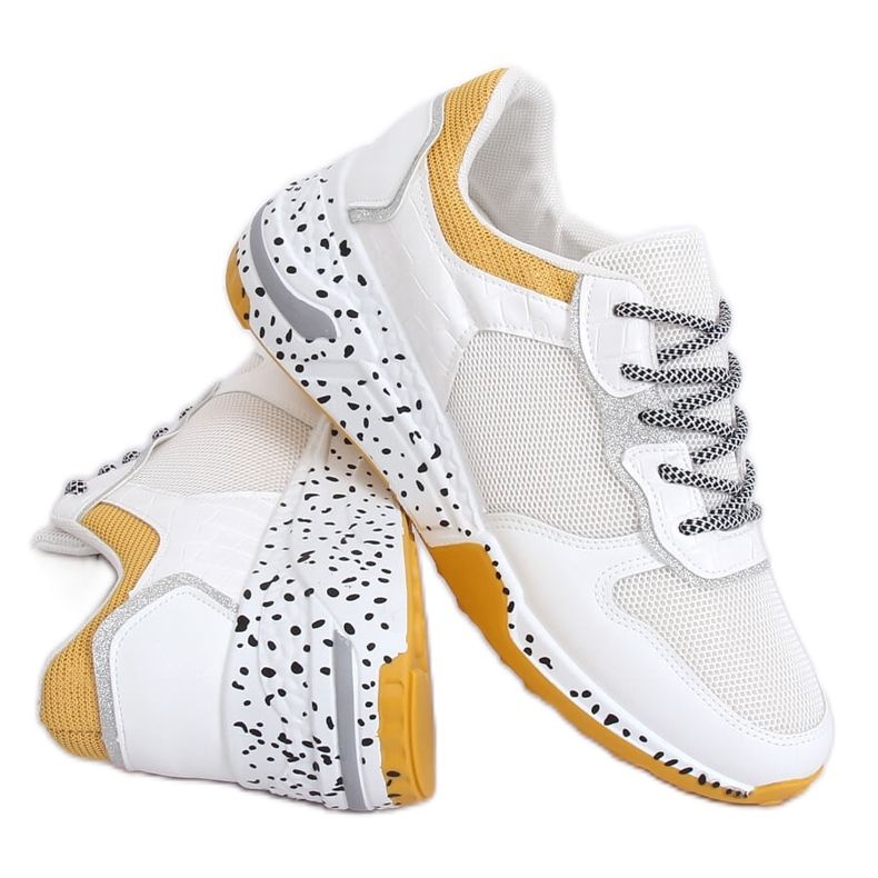 Bijele sportske cipele YL-22 Žuta bijela