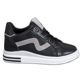 SHELOVET Sportske cipele sa skrivenim klinom crna