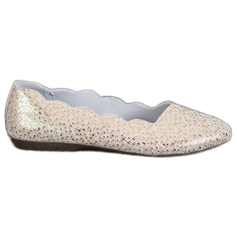 Filippo Modne kožne balerinke zlatna