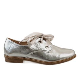 Srebrne cipele na vezanje 188-233 siva