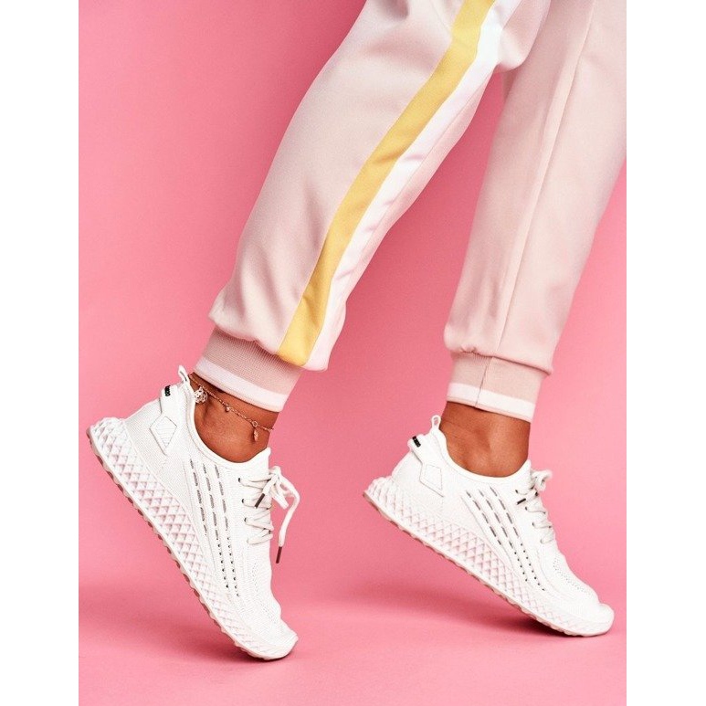 SEA Bijele sportske lagane ženske cipele JH-10 Bijele bijela