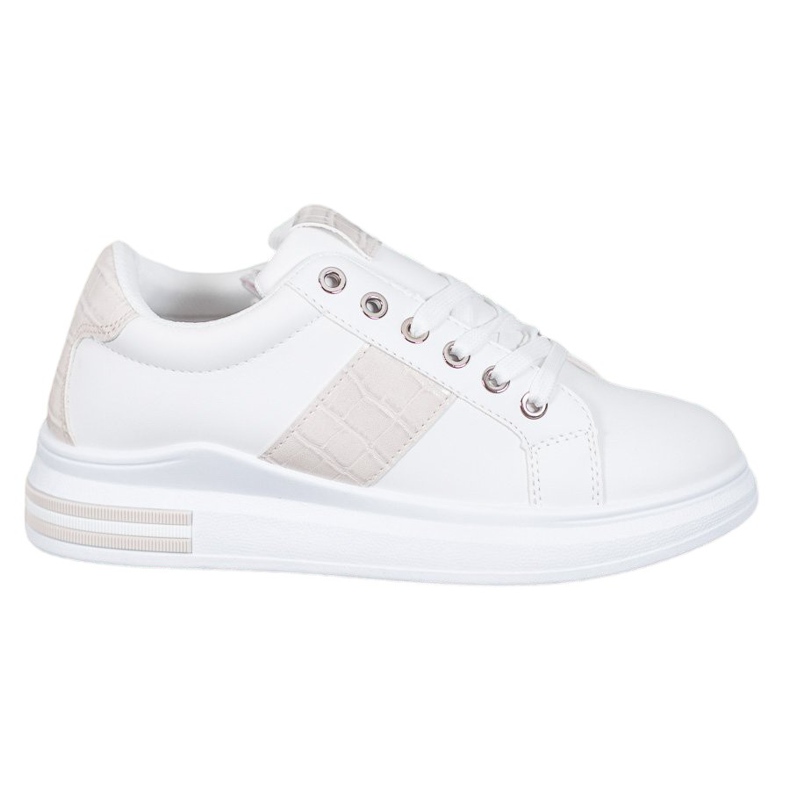 Weide Sportske cipele s umetcima u bež boji bijela