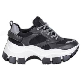 Weide Crne tenisice na platformi crno