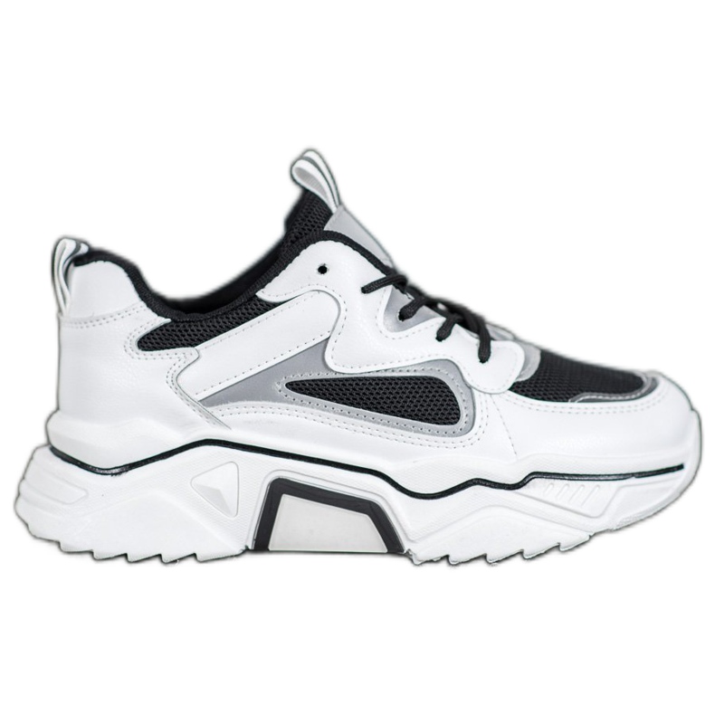 Weide Modne tenisice s mrežom bijela crno