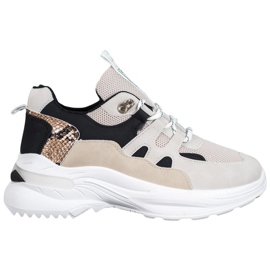 Weide Modne ljubavne tenisice smeđa crna višebojan