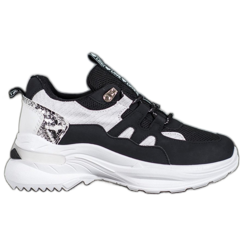 Weide Modne ljubavne tenisice crno