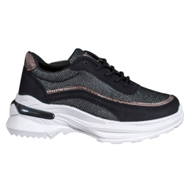 SHELOVET Modne sportske cipele crna