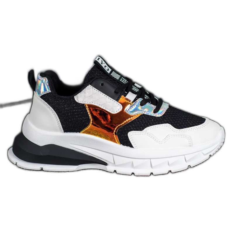 SHELOVET Tenisice s mrežom bijela crno